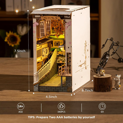 Kit De Construcción De Estante 3d Con Luz Led Para Bibliotec