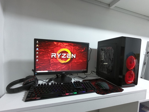 Pc Gamer Completa Ryzen 3 3200g + Monitor Hd 22 Pulgadas