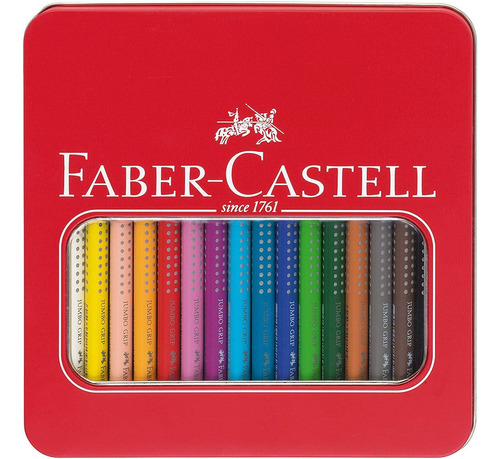 Lapices De Colores Faber-castell Jumbo Grip Con Estuche