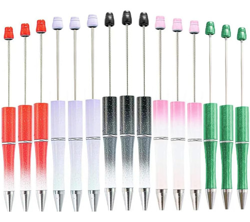 15 Piezas Bolígrafos De Plástico De 5 Colores Diy Ppl...