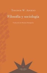 Libro Filosofâ­a Y Sociologâ­a