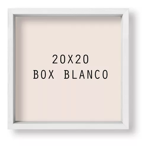 Marco 20x20 Box Blanco Sin Lamina