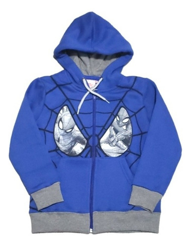 Campera Spiderman C/ Capucha Niños Original Marvel 80132 Mg