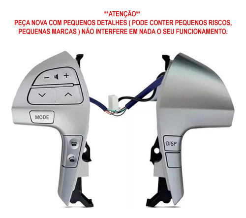 Botão Controle Comando Som Volante Hilux 2012 2013 2014 2015