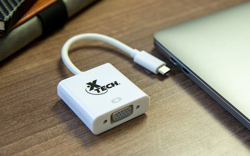 Imagen 2 de 9 de Cable Adaptador Video Usb Tipo C Macho A Vga Hembra 1080p