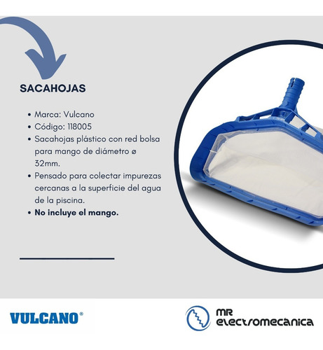 Imagen 9 de 10 de Kit Limpieza Vulcano Completo - Ideal Pileta Chica Otoño