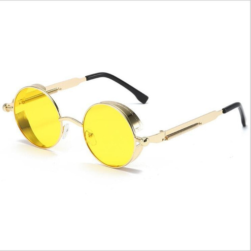 Imagen 1 de 1 de Gafas De Sol Redondas Steampunk Uv404 Masculino Femenino
