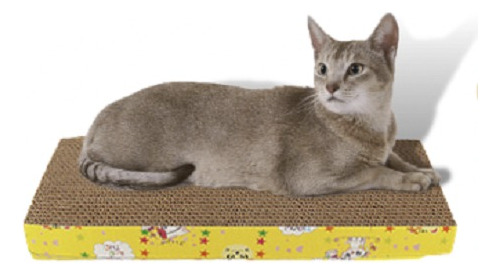 Rascador Gato Carton Corrugado Rectangular + Catnip