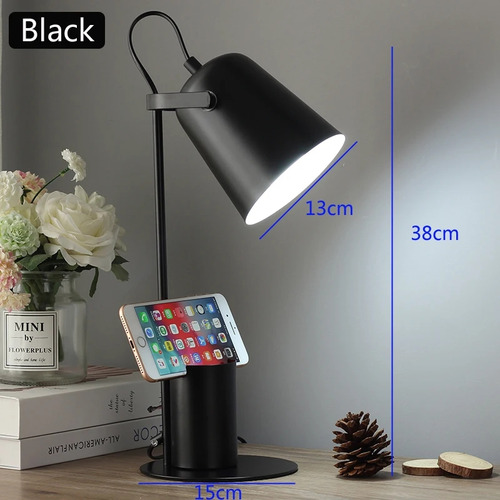 Lámpara Led Con Portalápices Para Lectura Nocturna