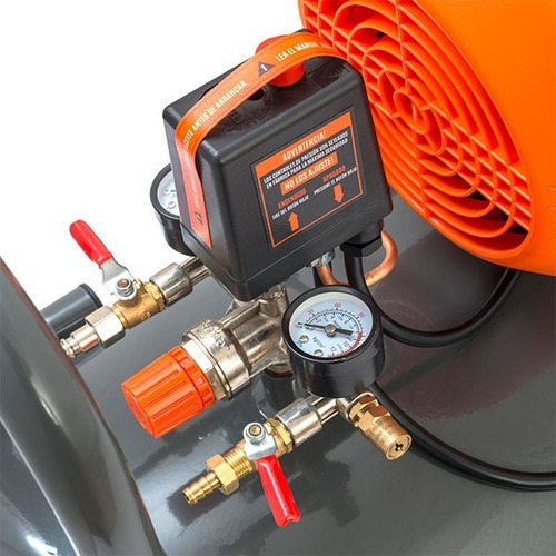 Compresor de aire eléctrico portátil Daewoo Dac Series DAC50D monofásico 50L 2.5hp 220V 50Hz gris