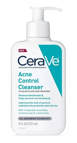 Cerave Limpiador Facial Acne Control Cleanser 237ml.