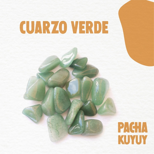 Piedra Reiki Cuarzo Verde Rolado 1 Piedra