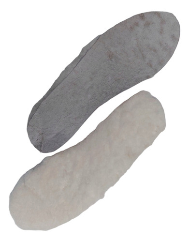Kit Com 2 Pares De Palmilha De Lã Natural - Envio Imediato