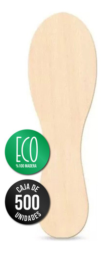 Cucharitas Descartables Ecologicas De Madera 8 Cm X 500 Un