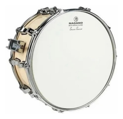 Caixa de bateria Nagano Big Beat 14" x 8" - creme