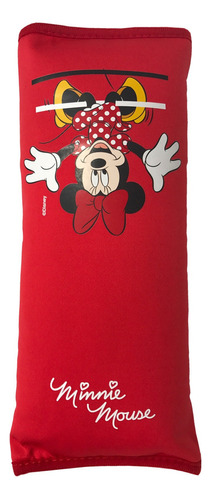 Almohadon Cubre Cinturon De Seguridad Auto Disney Minnie Color Rojo