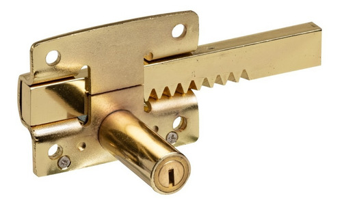 Imagen 3 de 5 de Kit X 2 Cerrojo Pasador Antipánico Hermanados Dorado