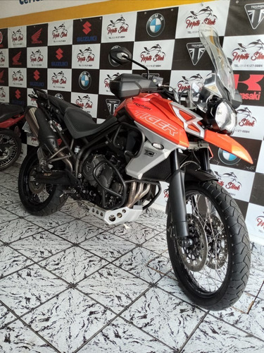 Imagem 5 de 8 de Triumph Tiger Xcx 2020 Laranja 08 Mil Km...