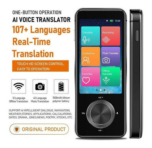 107 Idiomas Traductor Inteligente Bluetooth Wifi Android 8.1