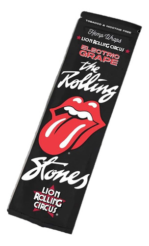 3 Papel Hemp Wraps Lion Rolling Circus X 2u Rolling Stones Sabor Electric Grape