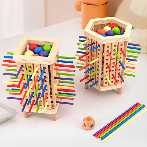 Juguete De Palo Para Niños, Juguete De Tablero De Cuadrado