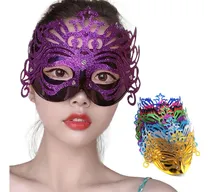 Comprar 6 Antifaces Metalico Mascara Disfraz Carnaval Antifaz