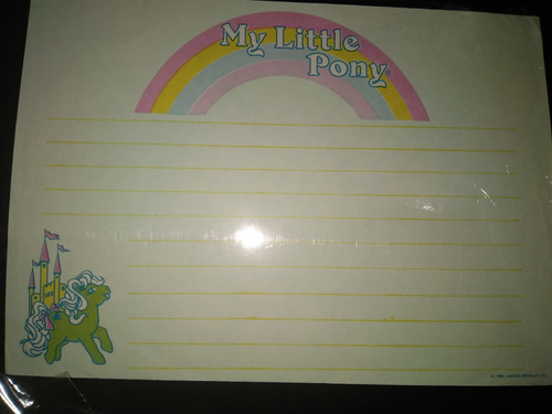 Mi Pequeño Pony De Los 80' Papel Carta