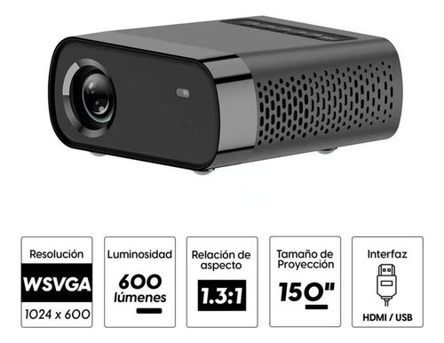 Gx100 Mini Proyector Pantalla Lcd 1080p Alta Resolución Mando A Distancia Pantalla Sincronizada Bajo Ruido Compatible Con Bluetooth Wifi Led Proyector Portátil Home Theater Cine Película