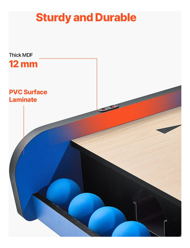 Mesa De Juego Arcade Roll & Score 8ft Marcador Led 4 Bolas