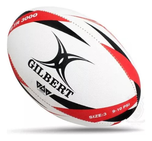 Pelota De Rugby Gilbert Ball G-tr3000 Red N° 3 Entrenamiento