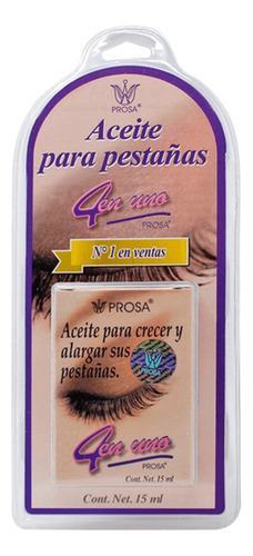 Aceite Para Crecer Y Alargar Pestañas Prosa De 15ml 2pack