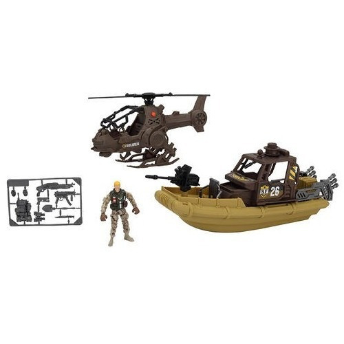 Set Patrulla Militar De Mar Y Aire Figura Soldier Force