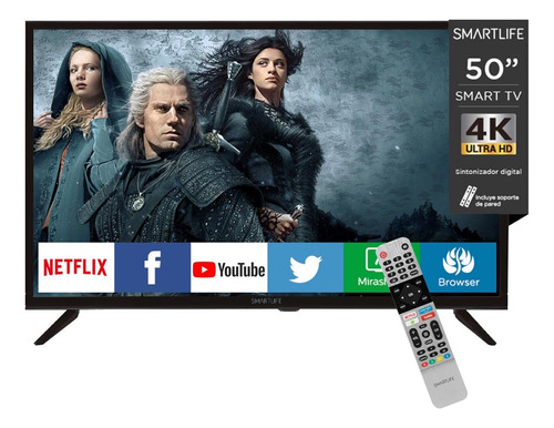 Imagen 2 de 6 de Tv Smart Smartlife Uhd Tv 50 Sl-tv50uhdnx Universo Binario