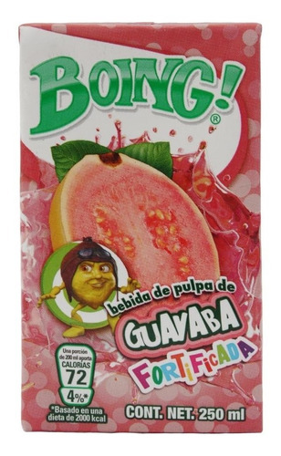 Caja Jugo Boing Guayaba 27 Tetrabricks De 250 Ml.