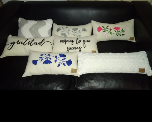 Almohadones Personalizados Bordados A Mano 