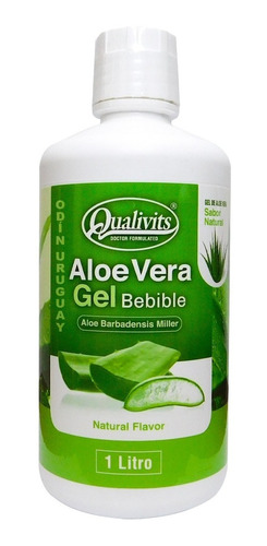 Aloe Vera Bebible Qualivits 1 Litro - Sabor Natural 