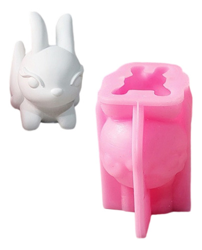 Figura De Conejo, Silicona, Forma De Vela, Estatua De Conejo