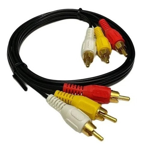 Cable Audio Y Video Rca 3x3 1.5 Metros