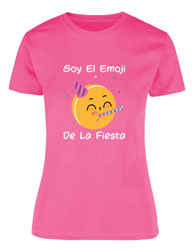 Playera Para Mujer Estampado Emoji De Fiesta - Fiesta