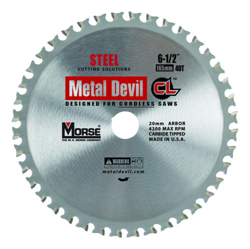 Mk Morse Csm6504020clsc Metal Devil Cl Hoja De Sierra Circul