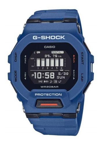 Reloj Casio G Shock G-squad Serie Gbd 200-2d Bluetooth- Azul