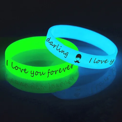 25 Pulseras Luminosas De Silicona Coloridas Personalizadas