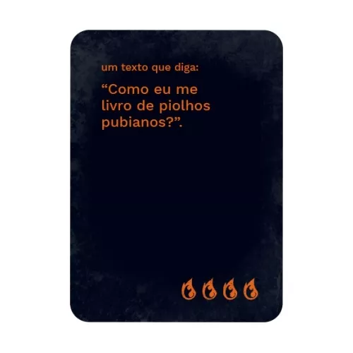 Fogo no Parquinho Jogo de Cartas Buro