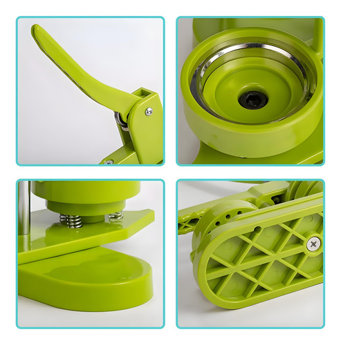 Diy Pin Badge Button Maker Máquina De Prensa 25mm Verde