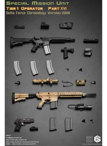 Figura 1/6 Smu Tier1 Operator Part Xvi Delta Force Dam Toys