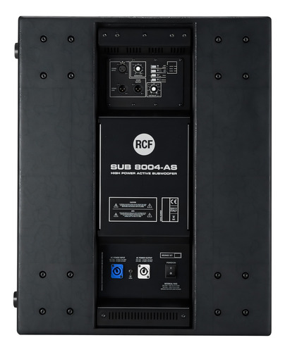 Subwoofer subwoofer ativo Xprostore de 18 polegadas Rcf Sub8004as, cor preta