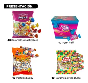 Combo Golosinas Para Piñata X 70 U Mix Cumpleaños Cotillon