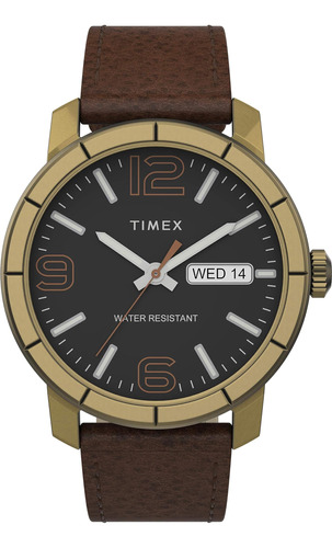 Timex 44 Mm Mod 44 Reloj Con Correa De Cuero Marrón Talla Ún