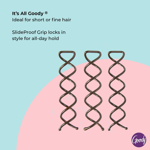 Goody Hair Spin Pin, - Mini Pasadores De Pelo Sacacorchos...