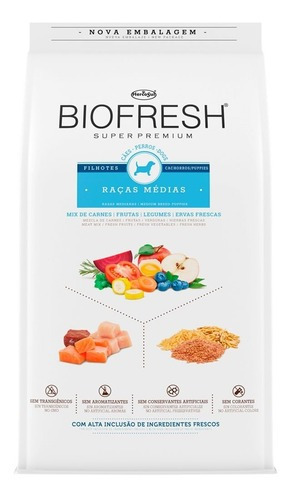 Biofresh Super Premium Perros Cachorros Raza Mediana 10.1 K